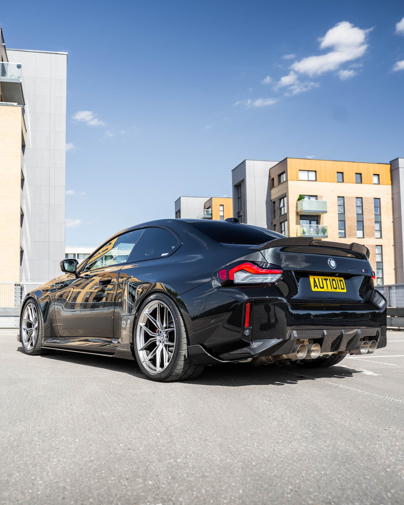 BMW G87 M2 TR87 Carbon Fibre Rear Bumper Winglets by TRE (2023+, G87), Side Skirts & Winglets, TRE - AUTOID | Premium Automotive Accessories