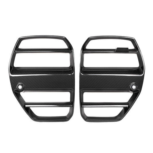 BMW G80 G81 M3 & G82 G83 M4 Pre-Preg Carbon Fibre GT Front Kidney Grilles by TRE (2021+), Front Grille, TRE - AUTOID | Premium Automotive Accessories