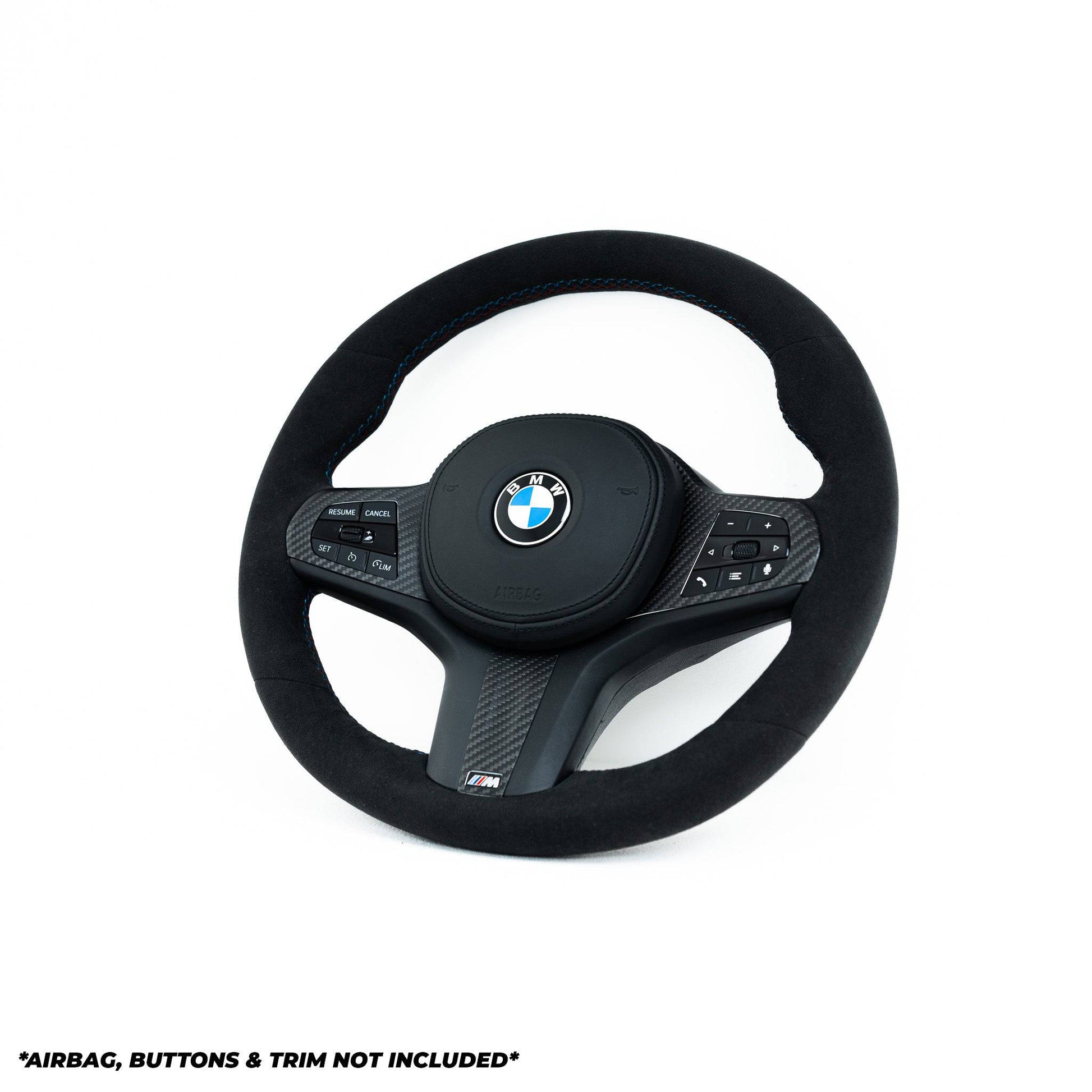 BMW G Series Full Alcantara Steering Wheel by TRE (2018+, G20 G42 G87 G80 G82), Steering Wheels, TRE - AUTOID | Premium Automotive Accessories