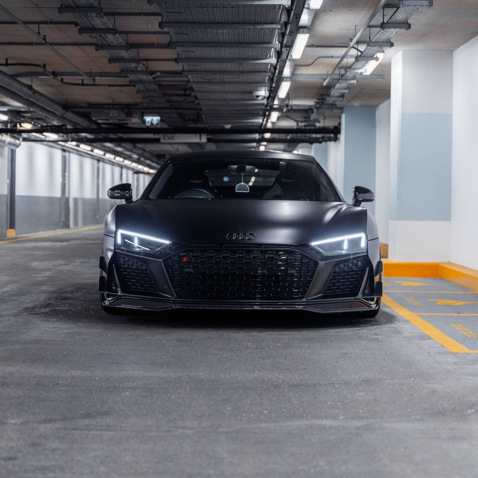 Audi R8 4S Facelift Pre - Preg Carbon Fibre Front Bumper Canards by TRE - AUTOID - Front Lips & Splitters - TRE