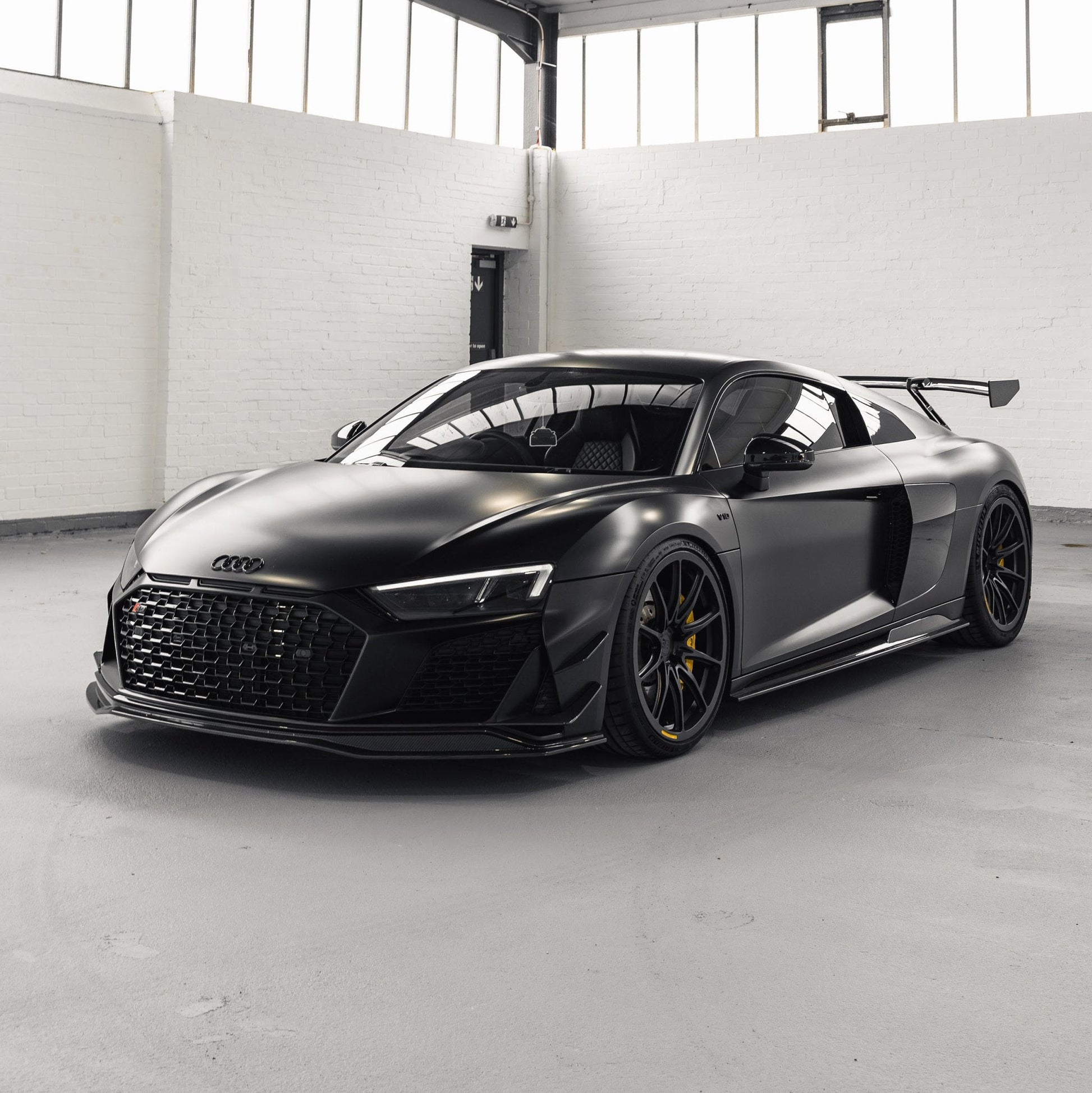 Audi R8 4S Facelift Pre - Preg Carbon Fibre Front Bumper Canards by TRE - AUTOID - Front Lips & Splitters - TRE