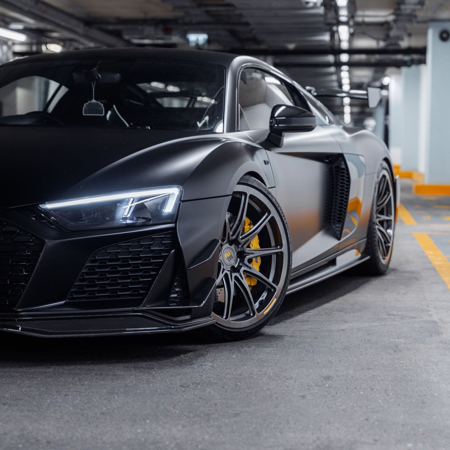 Audi R8 4S Facelift Pre - Preg Carbon Fibre Front Bumper Canards by TRE - AUTOID - Front Lips & Splitters - TRE