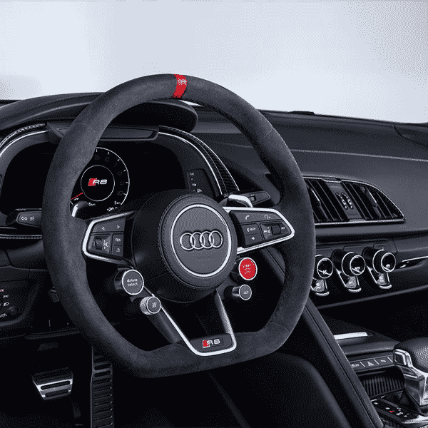 Audi R8 Gen 2 4S & Audi TT / TTRS Full Alcantara Steering Wheel by TRE (2015+) - AUTOID - Steering Wheels - TRE