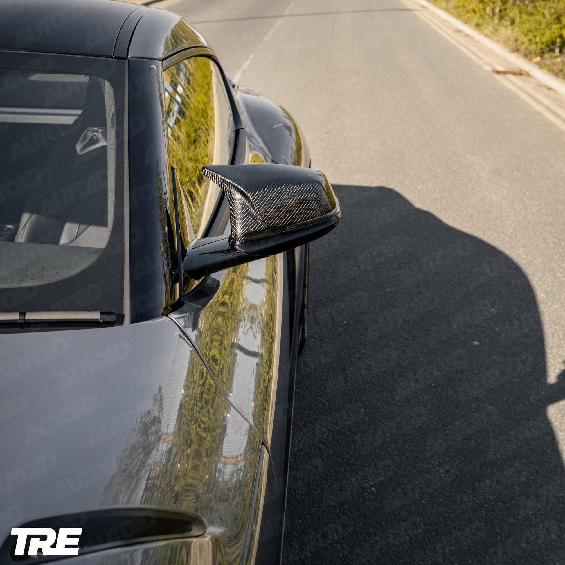 BMW 1 Series F40, 2 Series F44 & Toyota Supra Pre - Preg Carbon Fibre M Style Mirror Covers by TRE (2019+) - AUTOID - Mirror Covers - TRE