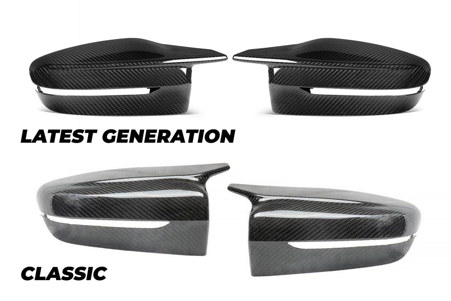 BMW 2 Series 220i G42, 3 Series 330i G20 & 4 Series 440i G22 Pre - preg Carbon Fibre M Style Mirror Covers by TRE (2017+) - AUTOID - Mirror Covers - TRE