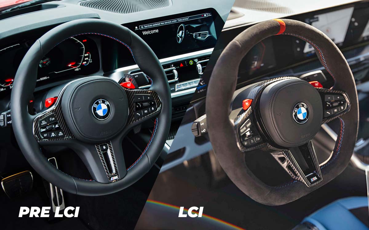 BMW 2 Series G42, M2 G87, M3 G80, M4 G82 Facelift Carbon Fibre Steering Wheel by TRE - AUTOID - Steering Wheels - TRE