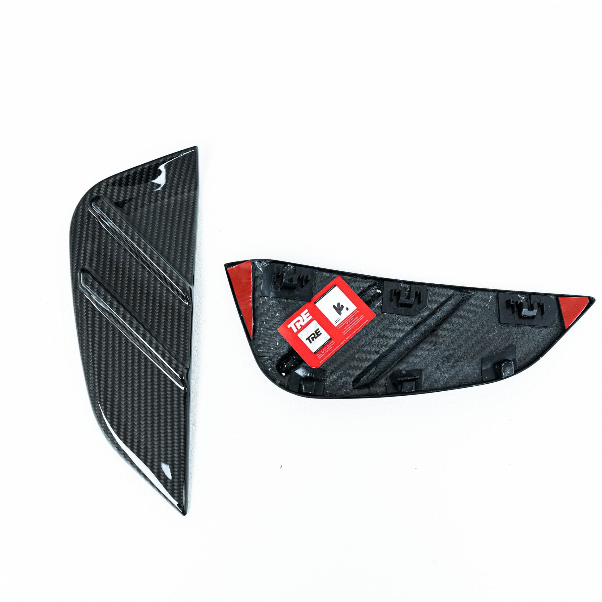 BMW G80 G81 M3 & G82 G83 M4 Pre - Preg Carbon Fibre Side Fender Badge Covers by TRE (2021+) - AUTOID - Fender Trim - TRE