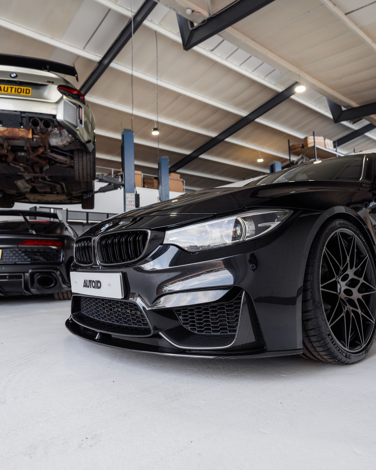 BMW M3 F80 & M4 F82 Pre - Preg Carbon Fibre Front Splitter by TRE (2014 - 2020) - AUTOID - Front Lips & Splitters - TRE