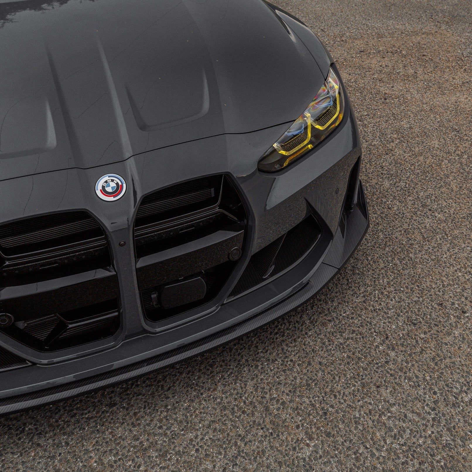 BMW M3 G80 G81 & BMW M4 G82 G83 Pre - Preg Carbon Fibre CSL Front Splitter by TRE (2021+) - AUTOID - Front Lips & Splitters - TRE