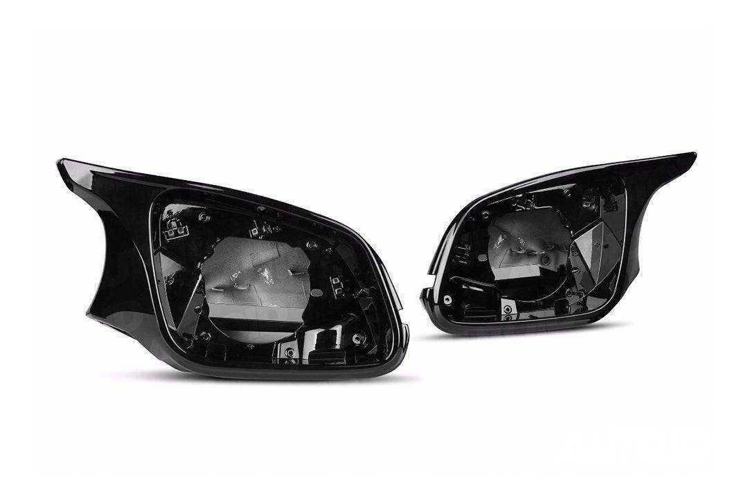 TRE Gloss Black M Style Wing Mirror Unit for BMW (2012 - 2019, F20 F21 F22 F30 F32 F87) - AUTOID - Mirror Covers - TRE