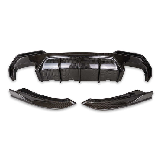 TRE Pre-Preg Carbon Fibre Competition Rear Diffuser Set for BMW 4 Series (2020+, G22 G23), Rear Diffusers, TRE - AUTOID | Premium Automotive Accessories