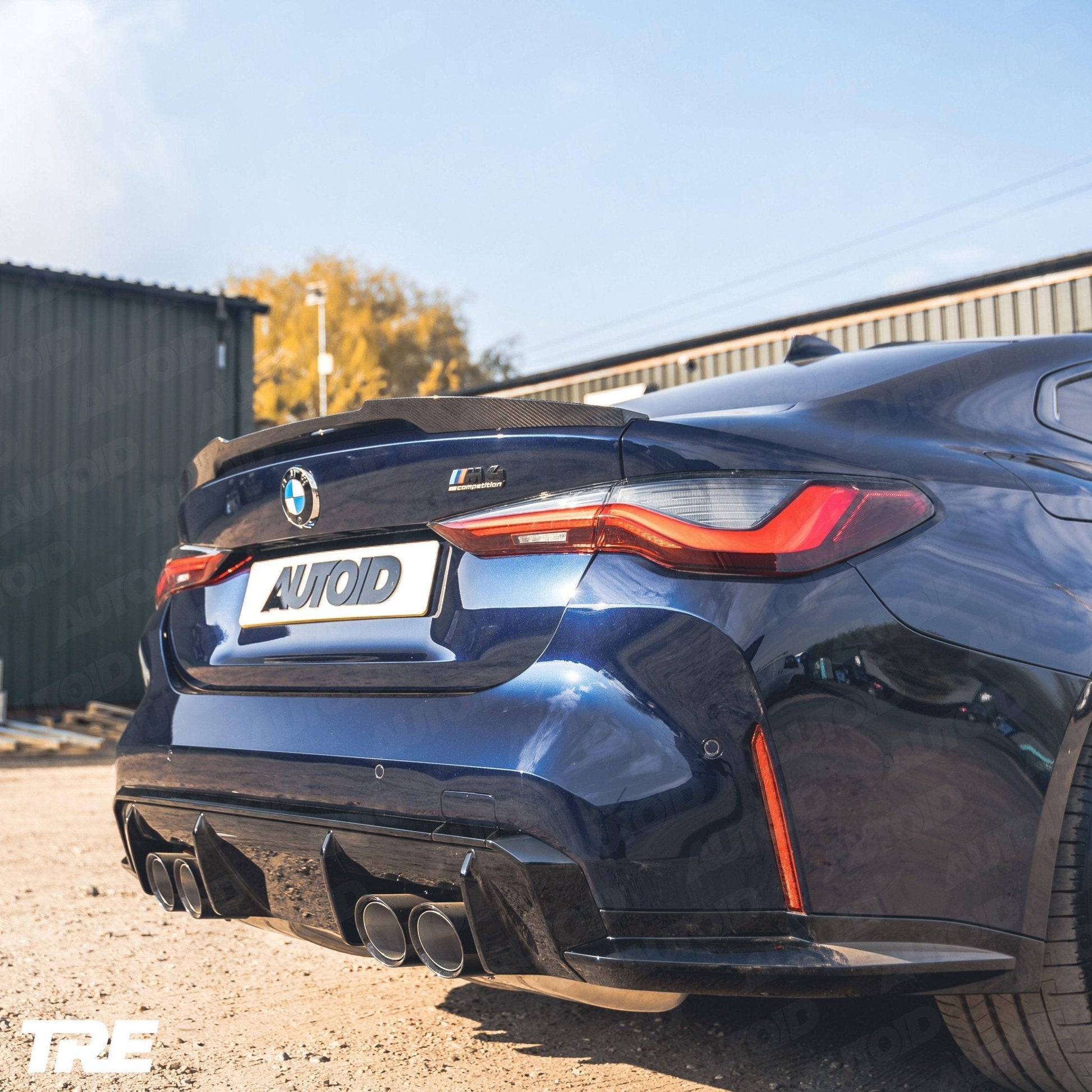 TRE Pre - Preg Carbon Fibre Competition Rear Spoiler for BMW 4 Series & M4 (2020+, G22 G82) - AUTOID - Rear Spoilers - TRE