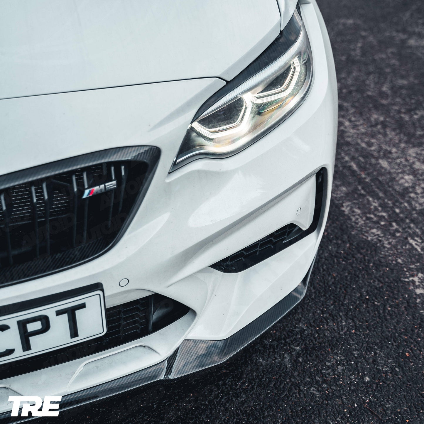 TRE Pre-preg Carbon Fibre CS Front Splitter for BMW M2 Competition (2018-2021, F87), Front Lips & Splitters, TRE - AUTOID | Premium Automotive Accessories