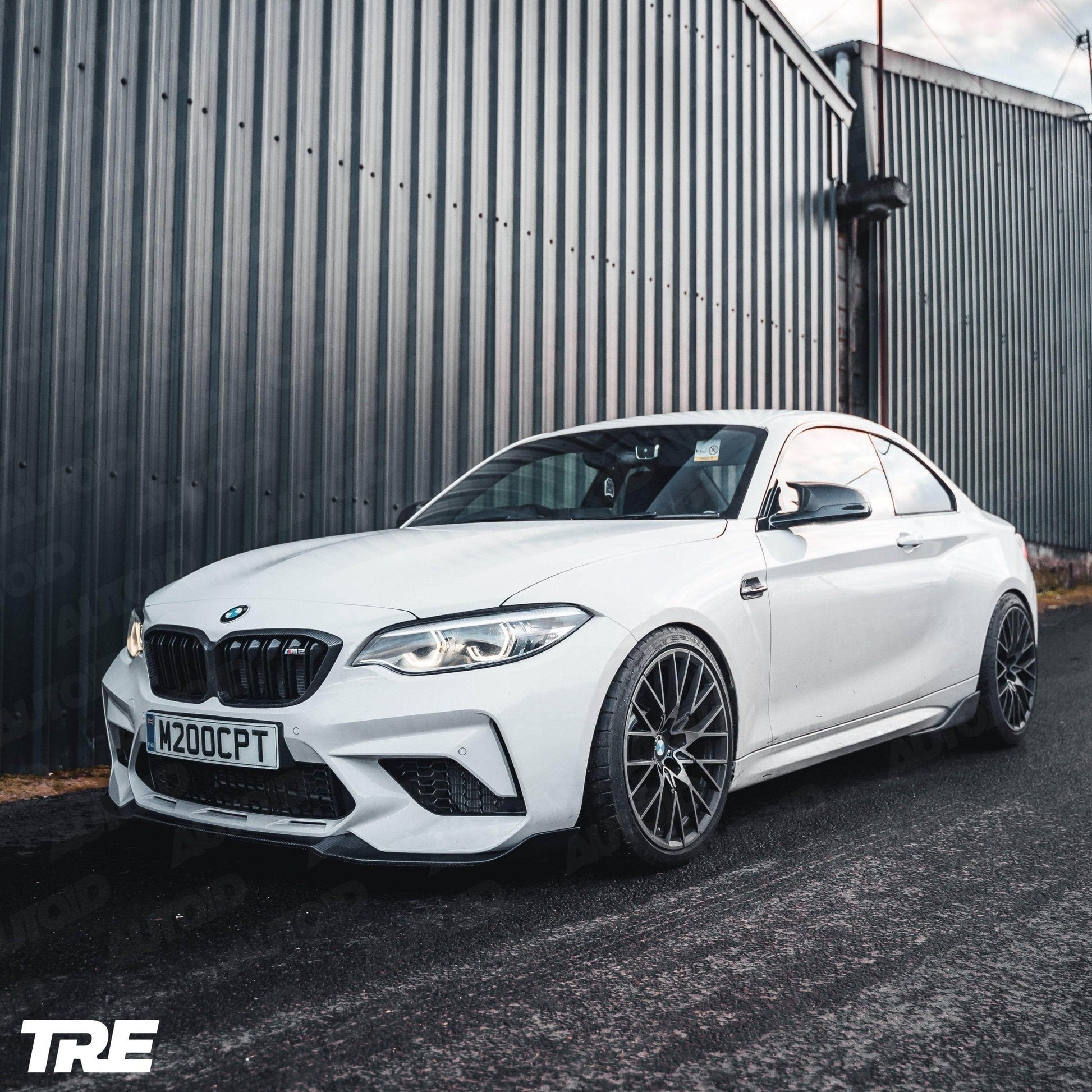 TRE Pre - preg Carbon Fibre CS Front Splitter for BMW M2 Competition (2018 - 2021, F87) - AUTOID - Front Lips & Splitters - TRE