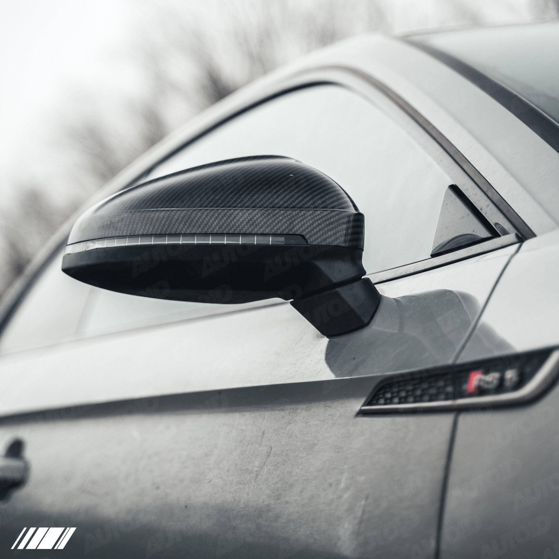 TRE Pre - preg Carbon Fibre Wing Mirror Covers for Audi A4 & A5 Series (2015+, B9) - AUTOID - Mirror Covers - TRE