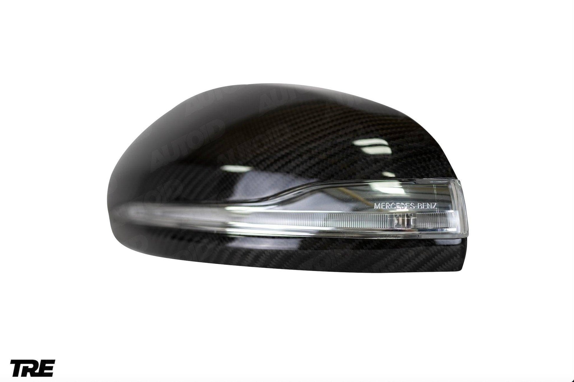 TRE Pre - preg Carbon Fibre Wing Mirror Covers for Mercedes C Class & C63 (2014+, W205) - AUTOID - Mirror Covers - TRE