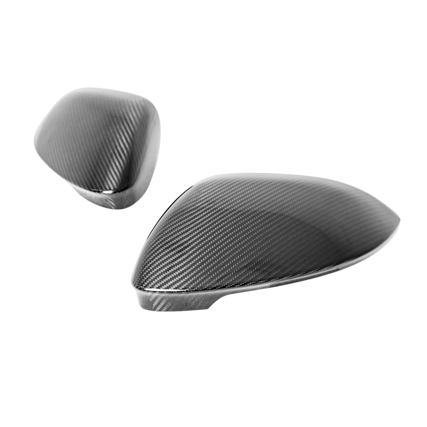 VW Golf, GTI & R Mk8 Pre - Preg Carbon Fibre Wing Mirror Covers by TRE (2019+) - AUTOID - Mirror Covers - TRE